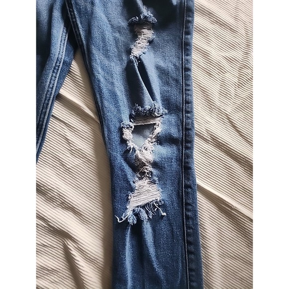 Women's Hollister High Rise Slim Straight Distressed Jeans 24 X 28 0 R - Picture 5 of 8